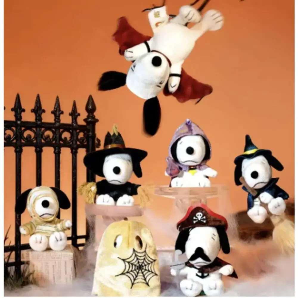 Peanuts x Youmai Trick Party Halloween Snoopy Plush Pendant - Captain Strap, New